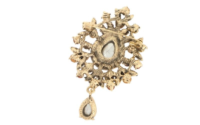 Brons Rosaline Broche
