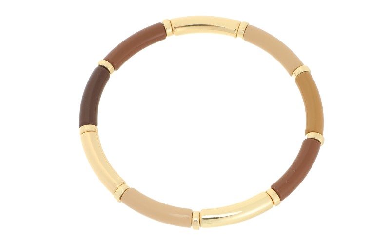 Khaki Enamel Damesarmband Jay