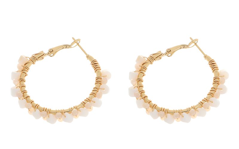 Champagne Oorbellen Jade