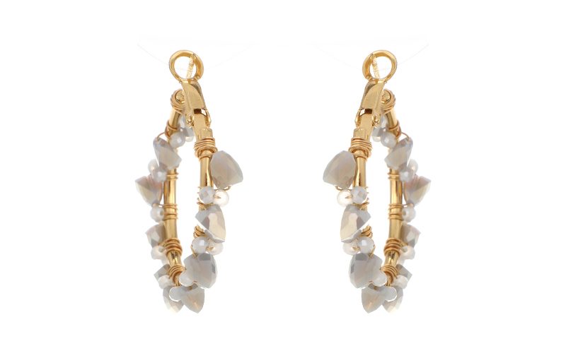 Natural Oorbellen Jade