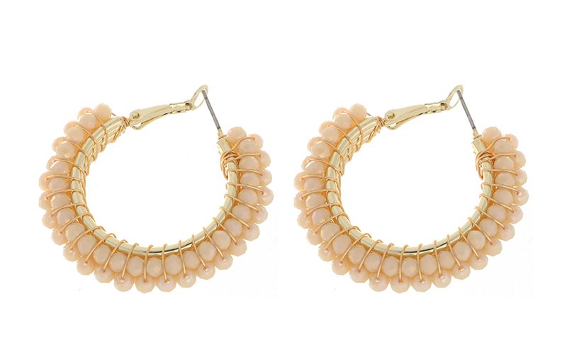 Champagne Oorbellen Fem