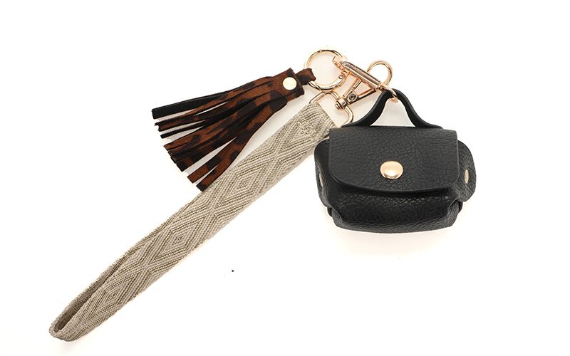 Black Sleutelhanger / Bag Charms Met Portemonneetje Job