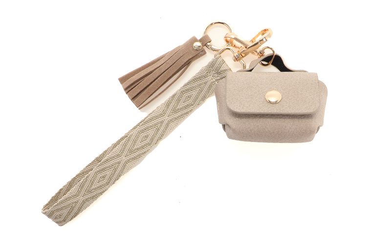 Natural Sleutelhanger / Bag Charms Met Portemonneetje Job
