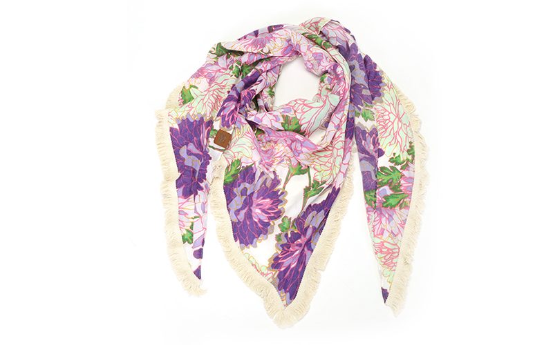 Lila Triangel Sjaal Ancona