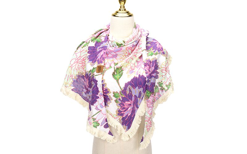 Lila Triangel Sjaal Ancona