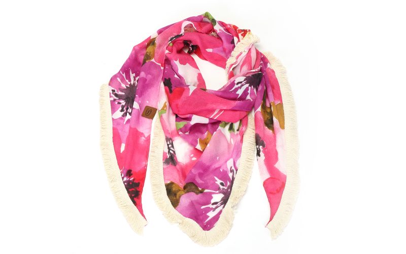 Fushcia Triangel Sjaal Ancona