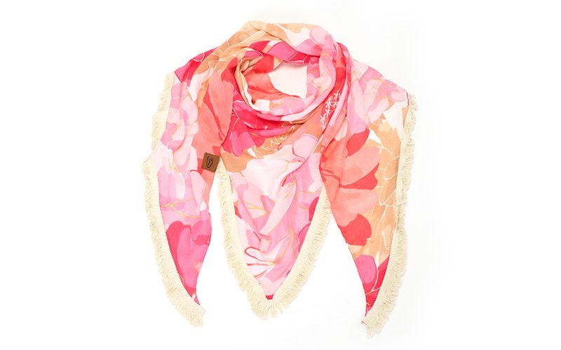Pink Triangel Sjaal Ancona