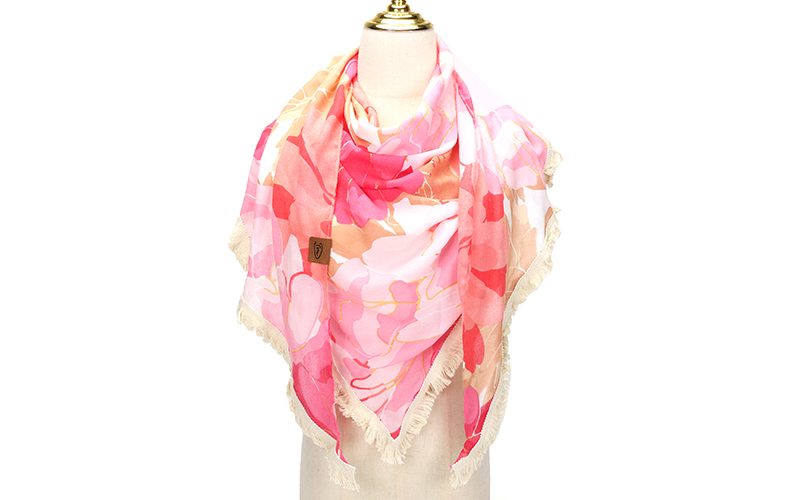 Pink Triangel Sjaal Ancona