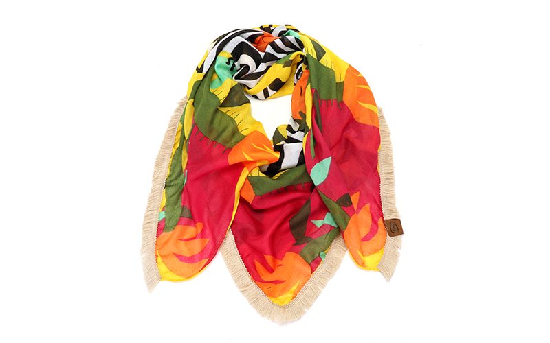 Vierkante Mix Color Sjaal Trento