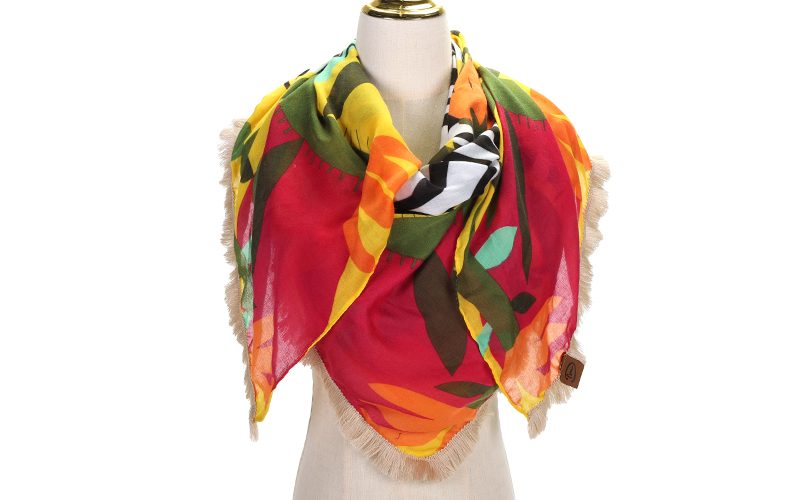 Vierkante Mix Color Sjaal Trento