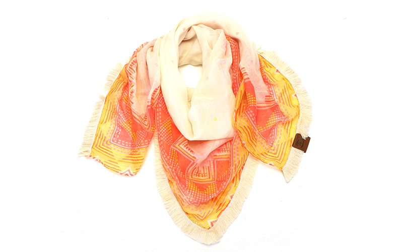 Vierkante Natural Sjaal Toscane