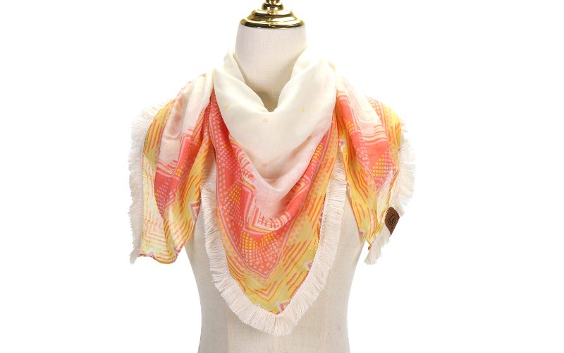 Vierkante Natural Sjaal Toscane