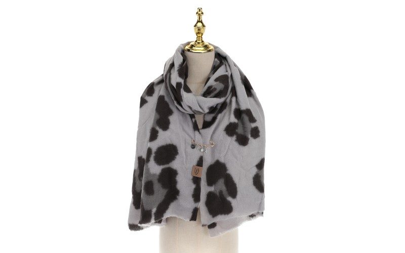 Black Grey Rue Sjaal