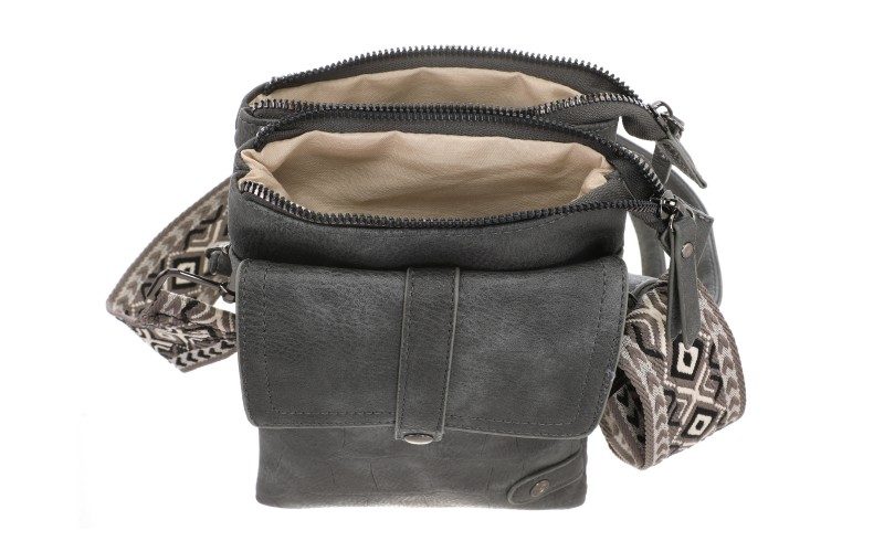 Dark Grey Telefoon- En Schoudertasje Tyler