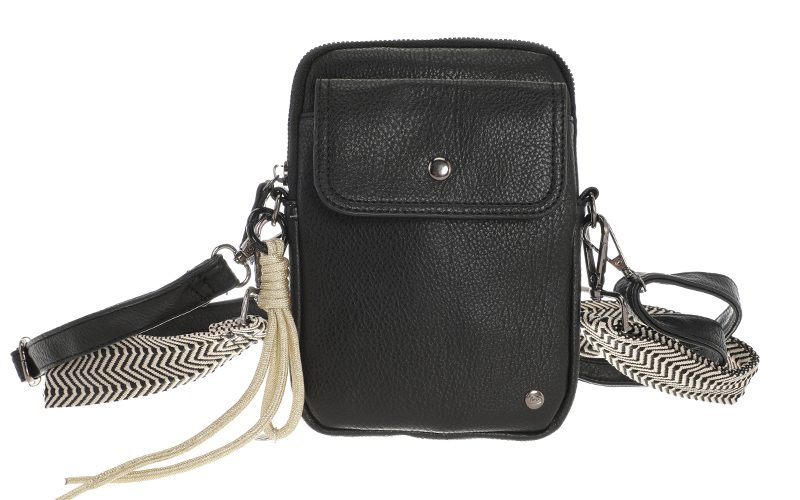 Black Telefoontasje / Schoudertasje Boston