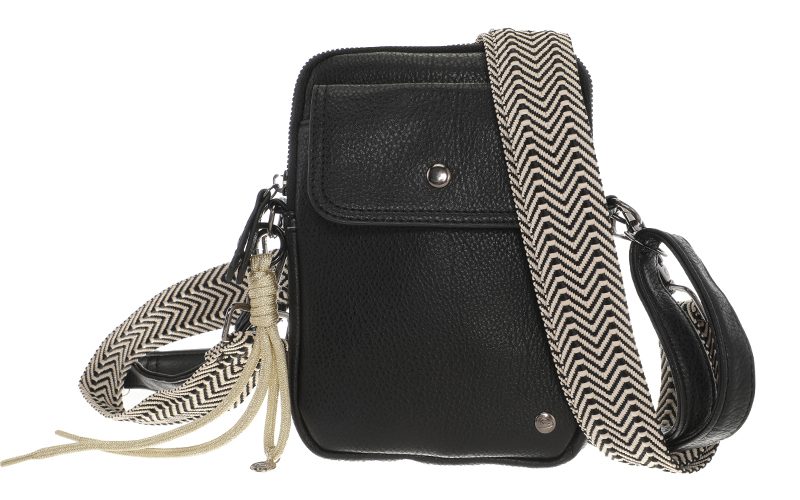 Black Telefoontasje / Schoudertasje Boston