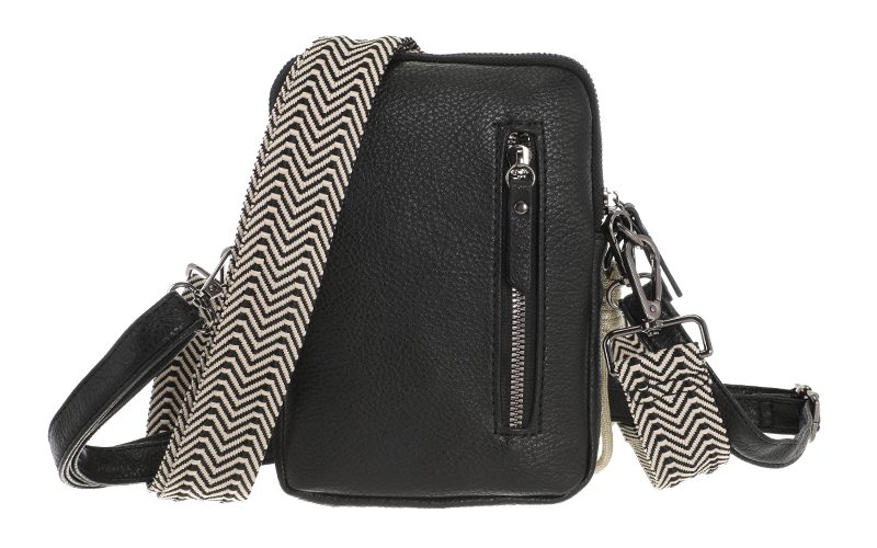 Black Telefoontasje / Schoudertasje Boston