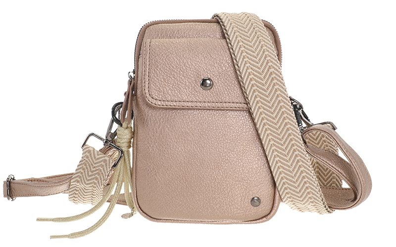 Brons Telefoontasje / Schoudertasje Boston