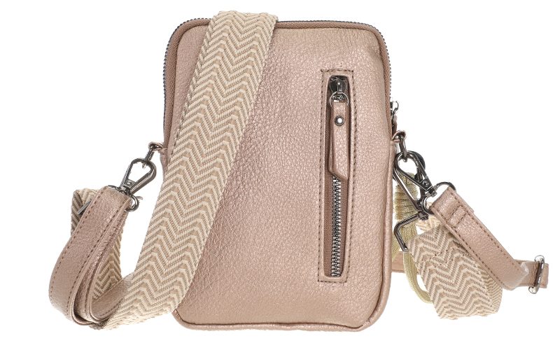 Brons Telefoontasje / Schoudertasje Boston