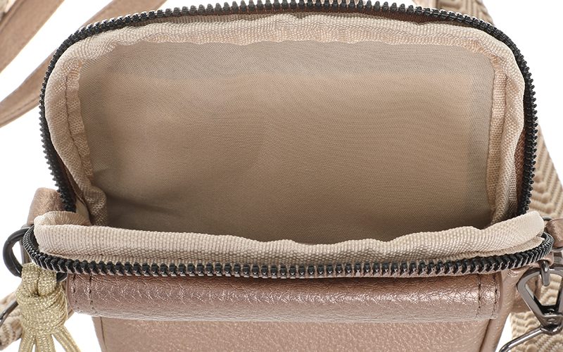 Brons Telefoontasje / Schoudertasje Boston