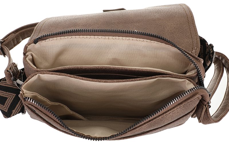 Taupe Weston Schoudertasje