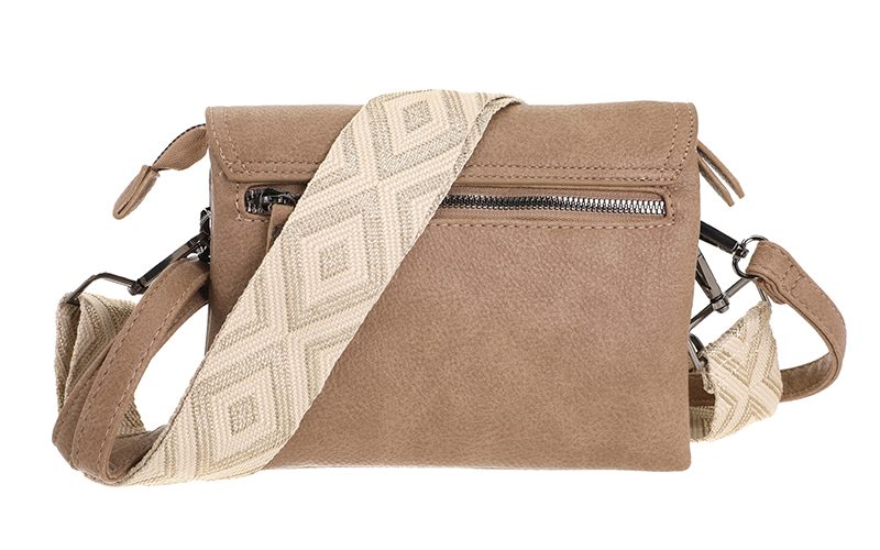 Taupe Weston Schoudertasje