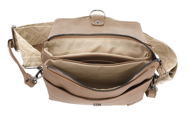 Taupe Weston Schoudertasje