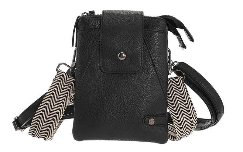 Black Crossbody En Telefoontasje Horton