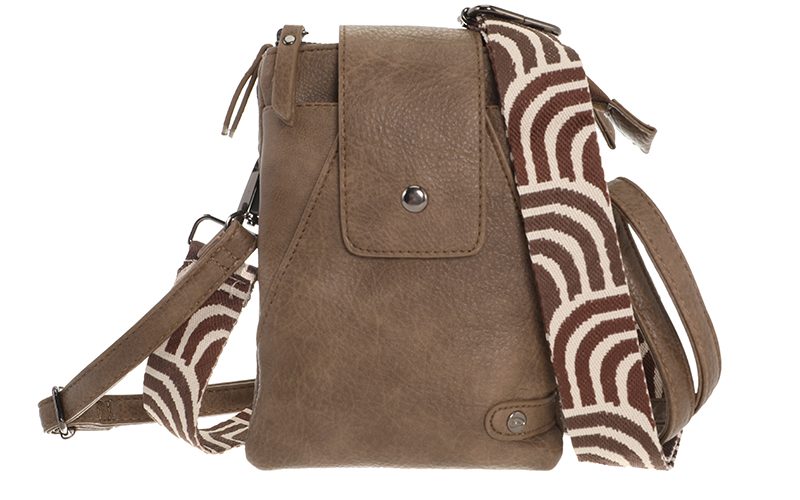 Dark Camel Crossbody En Telefoontasje Horton