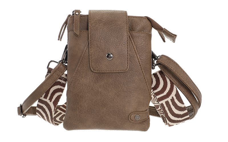Dark Camel Crossbody En Telefoontasje Horton