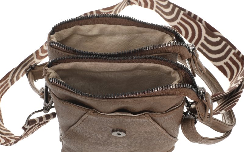 Dark Camel Crossbody En Telefoontasje Horton