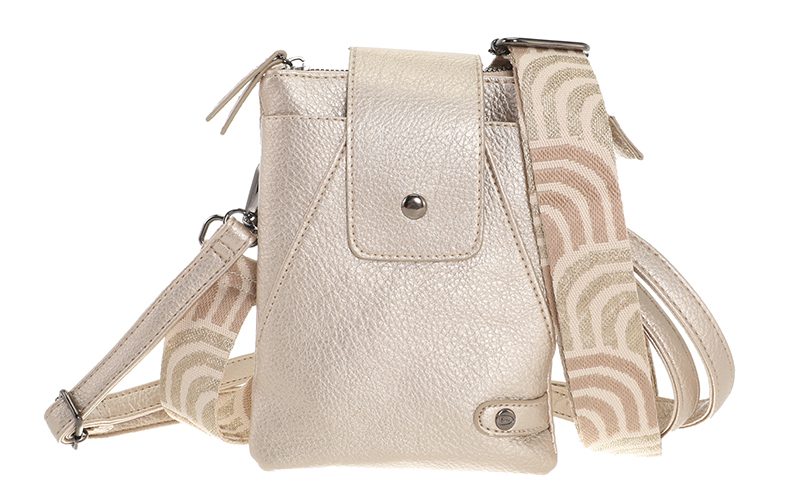 Champagne Crossbody En Telefoontasje Horton