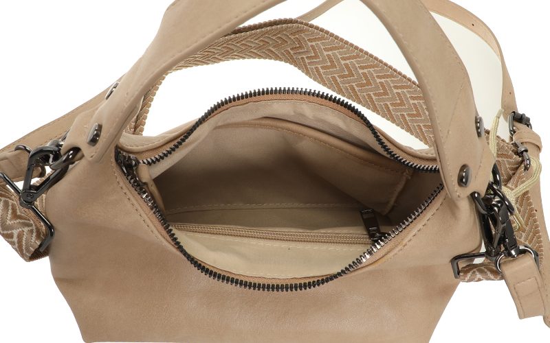 Taupe Quinn Schoudertasje