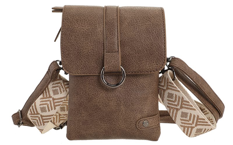 Dark Camel Telefoon- En Schoudertasje Hartford