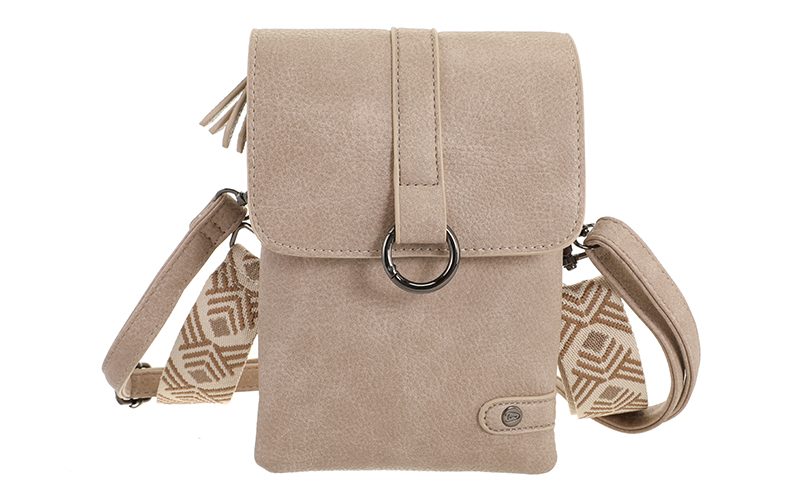 Taupe Telefoon- En Schoudertasje Hartford
