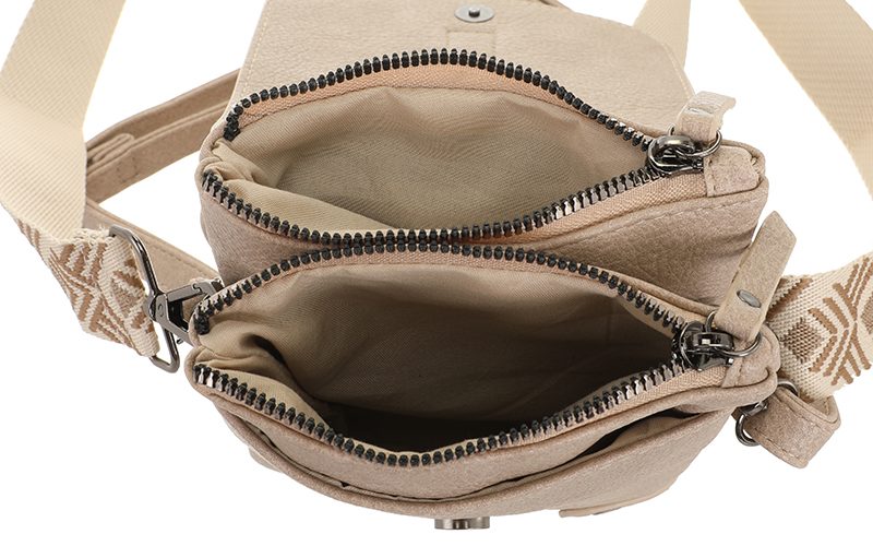 Taupe Telefoon- En Schoudertasje Hartford