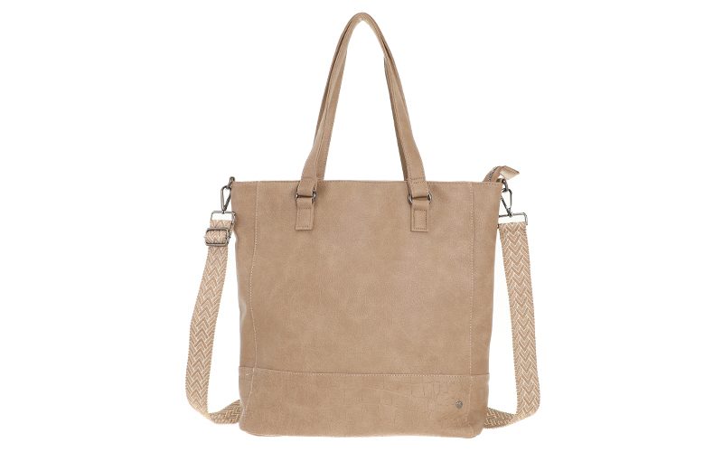 Taupe Schoudertas / Shopper Clever