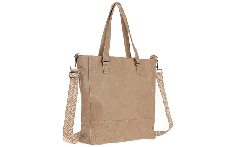 Taupe Schoudertas / Shopper Clever