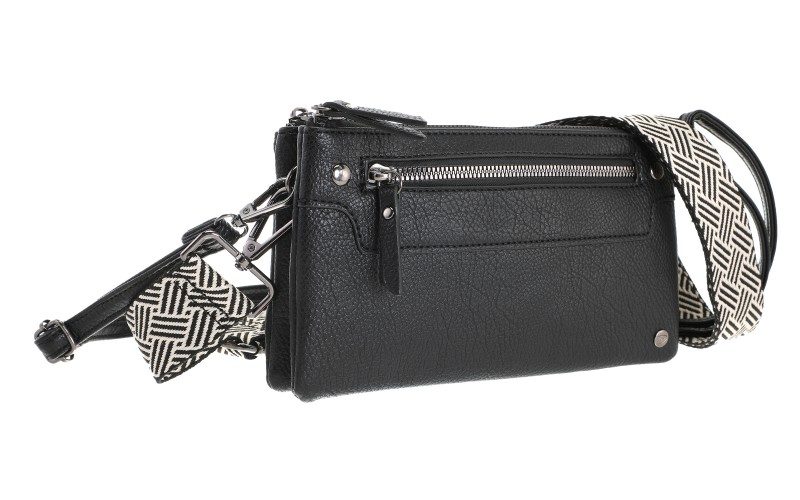 Black Schoudertasje San Leo