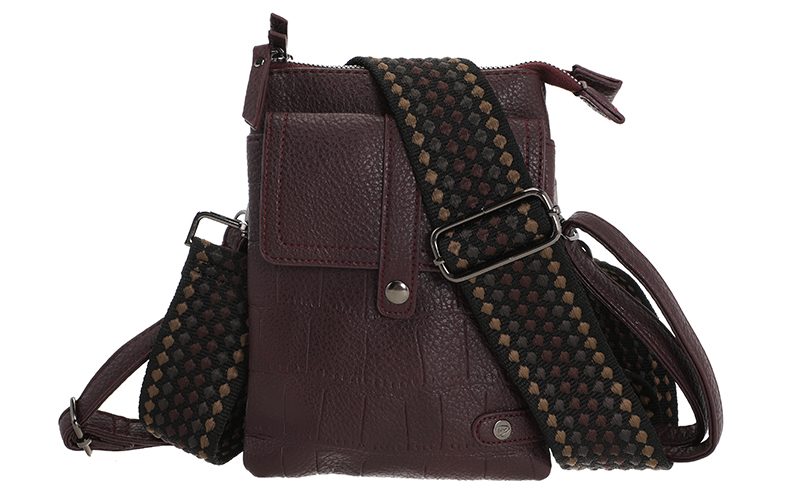 Bordeaux Telefoon- En Schoudertasje Tyler