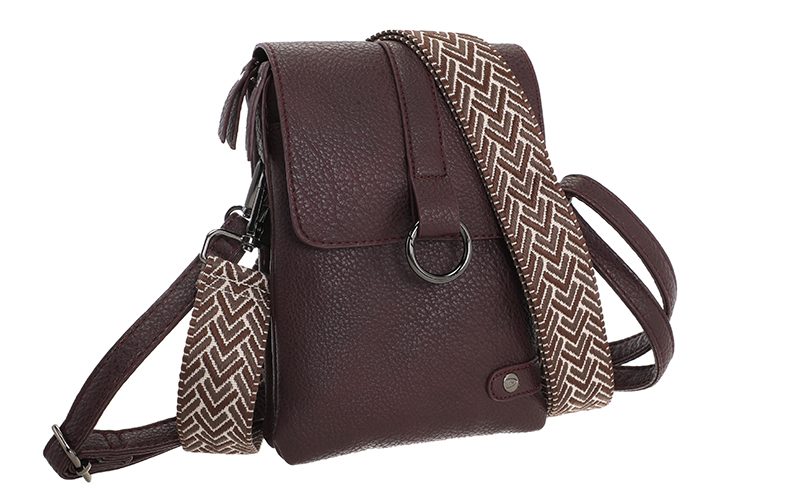 Bordeaux Telefoon- En Schoudertasje Hartford