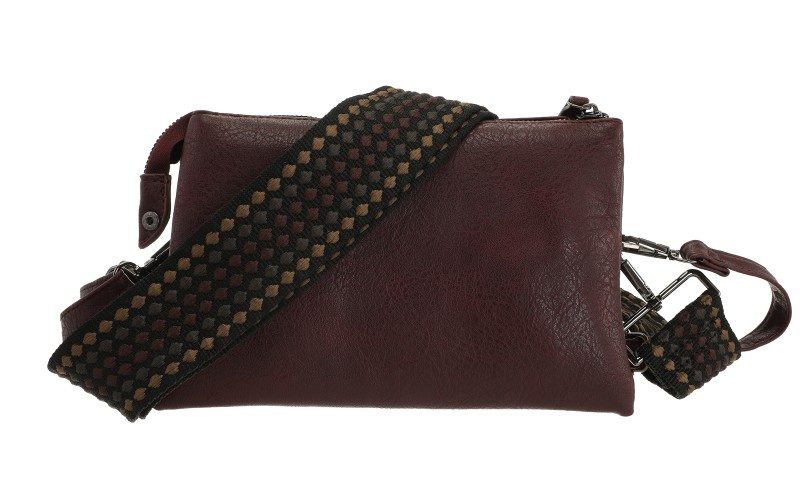 Burgundy New York Schoudertasje