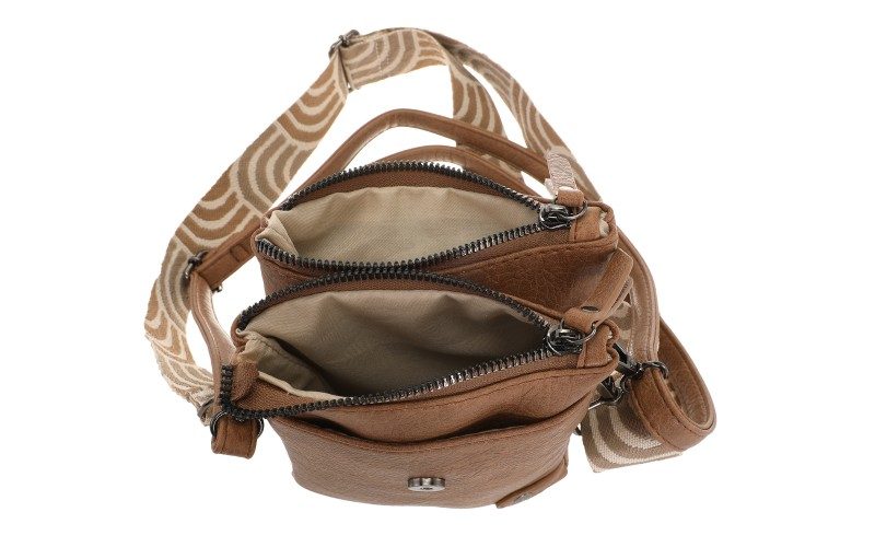Camel Telefoon- En Schoudertasje Hartford