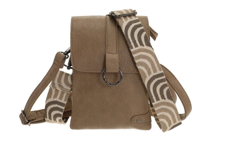 Taupe Telefoon- En Schoudertasje Hartford