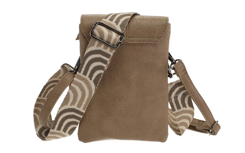 Taupe Telefoon- En Schoudertasje Hartford