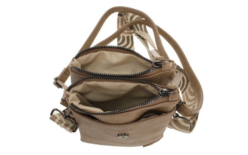 Taupe Telefoon- En Schoudertasje Hartford